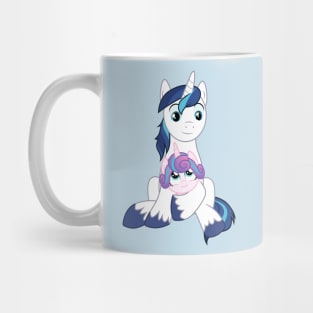 Shining Armor holding Flurry Heart Mug